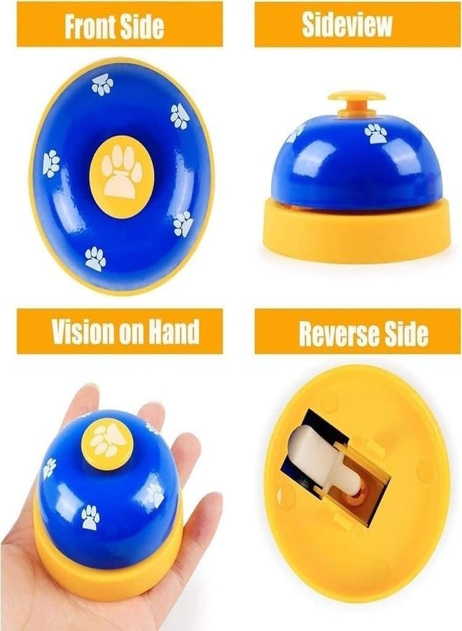 D&C PAWS Pet Training Bell, Heavy Duty Metal Bell Door Bells for Potty Training Go Outside, Clear Ringing Telltale Bell with Non-Slip Rubber Base (Multicolor) - Pack of 1 - Image 2
